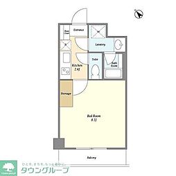 ＡＹＵＴＡＫＡ 3階1Kの間取り