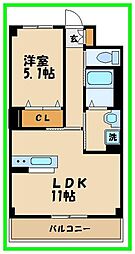 メゾンファミリアル 1LDKの間取図画像