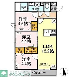 セレスティア岡本 3LDKの間取図画像