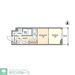 ARKMARK高円寺 2Kの間取図画像