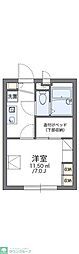 レオパレスシャルマン 1Kの間取図画像