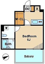 フェニックス新高円寺クアトロ 1Kの間取図画像