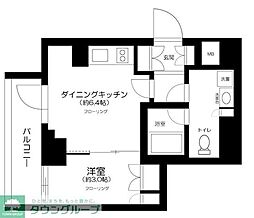 TAS田園調布レジデンス 1DKの間取図画像