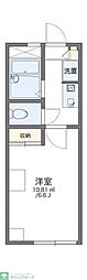 レオパレス田園1 1Kの間取図画像