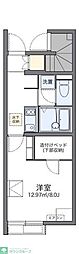 レオネクスト松陰 1Kの間取図画像