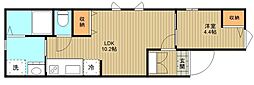 (仮称)HMT豪徳寺 1LDKの間取図画像