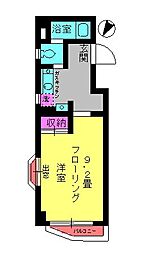 ブリランテマンション 1Kの間取図画像