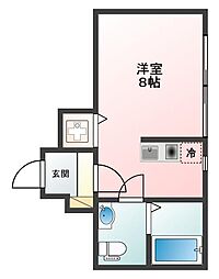 落合駅 8.4万円