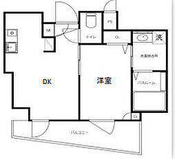 柏木の栖 1階1DKの間取り