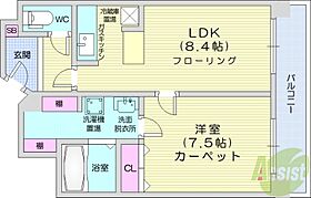 しんたくハイツ南大通S  ｜ 北海道札幌市中央区南一条西18丁目（賃貸マンション1LDK・6階・40.59㎡） その2