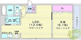 トールシダース  ｜ 北海道札幌市東区北三十五条東7丁目（賃貸マンション1LDK・4階・41.00㎡） その2