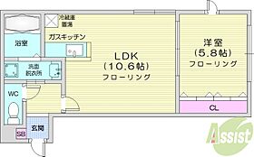 K’α  ｜ 北海道札幌市東区北三十九条東6丁目（賃貸アパート1LDK・2階・31.50㎡） その2