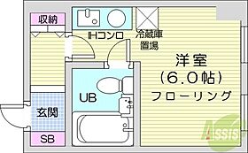 カサフォルテ  ｜ 北海道札幌市中央区大通西17丁目1-46（賃貸マンション1R・6階・16.50㎡） その2