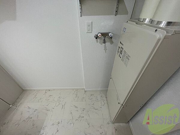 画像22:洗濯機はこちらの専用スペースに置けます！