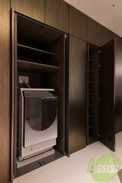 画像18:洗濯機はこちらの専用スペースに置けます！