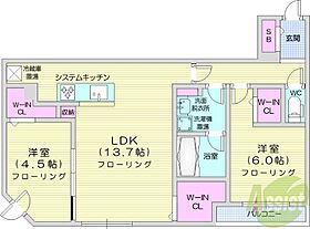 アルファスクエアS17  ｜ 北海道札幌市中央区南十七条西17丁目（賃貸マンション2LDK・3階・59.85㎡） その2