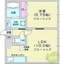 リバーサイドN24  ｜ 北海道札幌市北区北二十四条西17丁目（賃貸マンション1LDK・3階・34.50㎡） その2