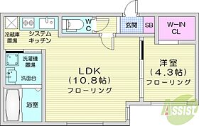 北海道札幌市東区北十九条東19丁目（賃貸マンション1LDK・1階・36.08㎡） その2