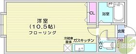 北海道石狩郡当別町園生（賃貸マンション1R・3階・23.80㎡） その2