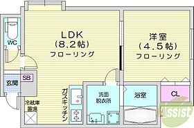 コンフォートI  ｜ 北海道札幌市中央区南六条西12丁目（賃貸アパート1LDK・2階・29.19㎡） その2