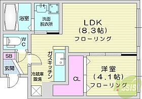 北海道札幌市北区北三十条西5丁目（賃貸アパート1LDK・1階・29.73㎡） その2