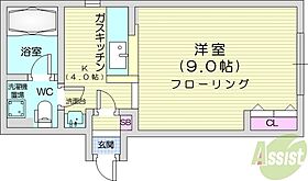 サンコート33  ｜ 北海道札幌市北区北三十三条西2丁目（賃貸マンション1K・1階・25.92㎡） その2