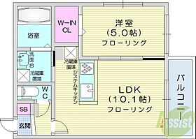 リーノ  ｜ 北海道札幌市北区麻生町6丁目（賃貸マンション1LDK・3階・35.16㎡） その2