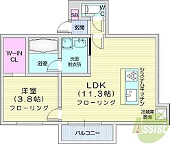 タウンハウス山鼻  ｜ 北海道札幌市中央区南十七条西13丁目（賃貸アパート1LDK・2階・34.18㎡） その2