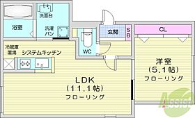 北海道札幌市北区北十四条西3丁目1-18（賃貸マンション1LDK・4階・34.82㎡） その2