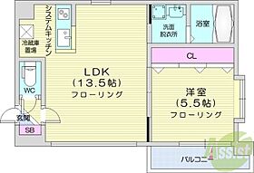 ヒルズパークサイド116  ｜ 北海道札幌市中央区南十一条西6丁目1-26（賃貸マンション1LDK・3階・40.28㎡） その2