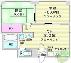 北海道札幌市東区北二十七条東17丁目（賃貸マンション2LDK・4階・39.60㎡） その2