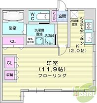 北海道札幌市東区北十三条東10丁目（賃貸マンション1K・9階・33.00㎡） その2