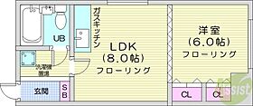 北海道札幌市北区北二十三条西3丁目（賃貸マンション1LDK・2階・30.40㎡） その2