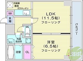 LennonTerraza6-3  ｜ 北海道札幌市中央区南六条東3丁目（賃貸マンション1LDK・7階・40.77㎡） その2