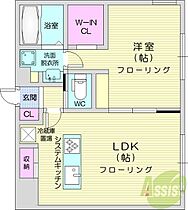 R-fino札幌桑園  ｜ 北海道札幌市中央区北八条西20丁目（賃貸マンション1LDK・2階・45.45㎡） その2