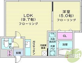 北海道札幌市東区北十五条東13丁目（賃貸マンション1LDK・2階・32.45㎡） その2