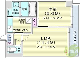 る・ぱれ北5条  ｜ 北海道札幌市中央区北五条西18丁目（賃貸マンション1LDK・2階・36.10㎡） その2