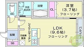 FLAX CITY ASABU  ｜ 北海道札幌市北区北三十七条西3丁目（賃貸マンション1LDK・2階・32.22㎡） その2