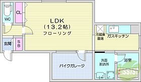 Living with moto　発寒3.3  ｜ 北海道札幌市西区発寒三条3丁目（賃貸マンション1K・1階・38.19㎡） その2