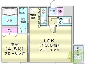 北海道札幌市東区北二十一条東2丁目（賃貸マンション1LDK・2階・36.68㎡） その2