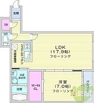 北海道札幌市東区北八条東5丁目（賃貸マンション1LDK・3階・60.31㎡） その2