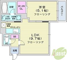 nordesta旭ヶ丘  ｜ 北海道札幌市中央区南七条西25丁目7-3（賃貸マンション1LDK・4階・34.69㎡） その2