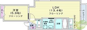 PRIME2.1  ｜ 北海道札幌市中央区北二条東1丁目（賃貸マンション1LDK・8階・44.58㎡） その2