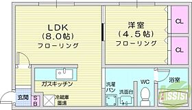 北海道札幌市東区北三十一条東1丁目（賃貸アパート1LDK・3階・32.40㎡） その2