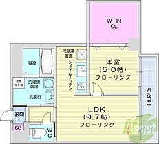 北海道札幌市東区北二十一条東16丁目（賃貸マンション1LDK・4階・43.63㎡） その2