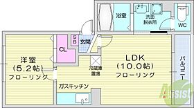 プリミエールN29  ｜ 北海道札幌市北区北二十九条西9丁目（賃貸アパート1LDK・1階・34.57㎡） その2