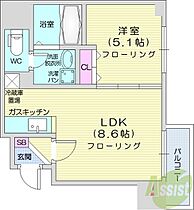 レジディア桑園  ｜ 北海道札幌市中央区北五条西15丁目（賃貸マンション1LDK・9階・32.86㎡） その2