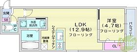 北海道札幌市東区北十条東3丁目（賃貸マンション1LDK・4階・38.89㎡） その2