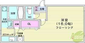 Asabu Wing  ｜ 北海道札幌市北区麻生町6丁目（賃貸マンション1K・1階・33.00㎡） その2