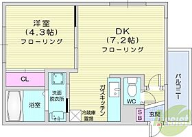 NatuRise  ｜ 北海道札幌市東区北十一条東2丁目（賃貸マンション1DK・3階・27.18㎡） その2